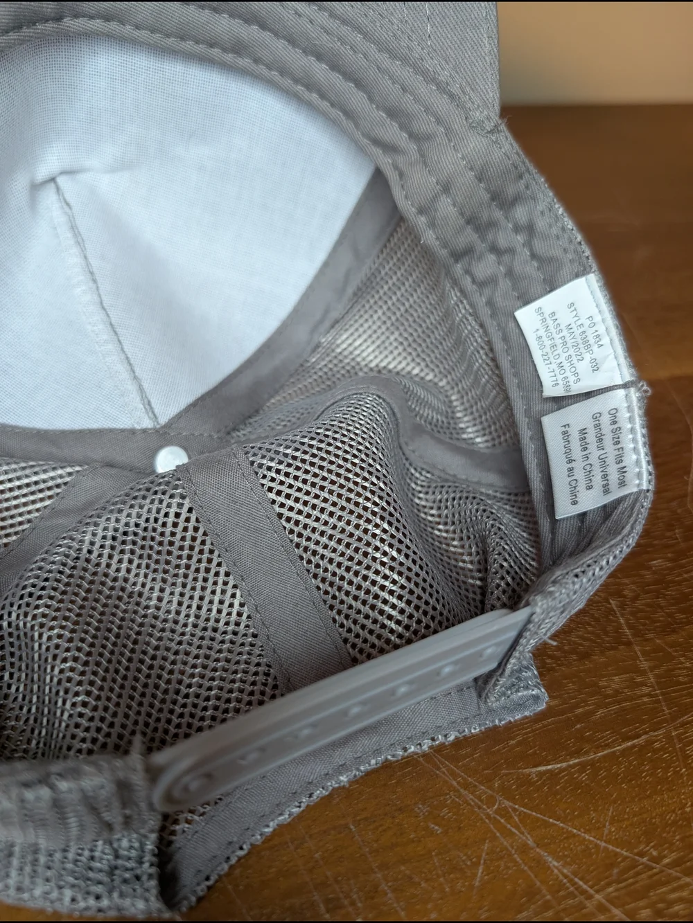 Bass Pro Shops Gray Mesh-Back Cap with Yellow Logo Patch